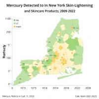 Mercury Detected in New York City Skin-Lightening and Skincare Products, 2009–2022