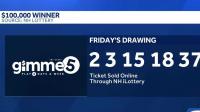 $100K winning lottery ticket sold in New Hampshire