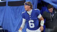 Jaxson Dart Is "Puzzled" Why He Keeps Ending Up in the Blue Medical Tent