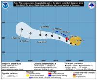 Big Isle braces for Lala: Storm is forecast to hit Hawaii today as a Category 1 hurricane
