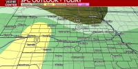 Storm chances return tonight before a beautiful Sunday; Severe weather chances return Monday and Tuesday