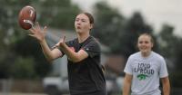 Belgrade girls flag football holds first-ever practice as season opener approaches