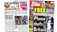 The Papers: UK-made drones 'strike Russia' and 'phone theft Britain'