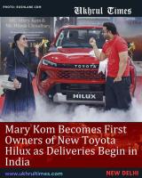 Mary Kom Becomes First Owner of New Toyota Hilux as Deliveries Begin in India