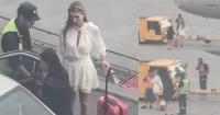 Missed Their Flight, So Two Travelers Ran Onto The Aircraft Tarmac To Stop It !