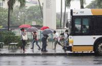 Honolulu bus service to be suspended due to high winds, rain
