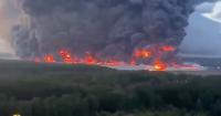 Putin humiliated as drones spark blaze at 'Russian Amazon' 25 miles from Kremlin
