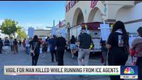 Vigil for man killed while running from ICE agents in Monrovia