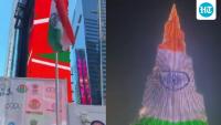 ‘Proudest moment’: New York’s Times Square, Dubai’s Burj Khalifa lit up in Indian tricolours on I-day | Watch