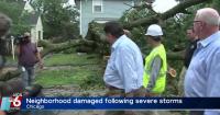 Chicago neighborhood damaged by severe storms
