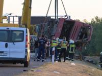 At least 12 people killed in Hungary bus crash