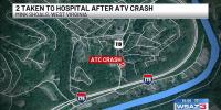 Two people in hospital after ATV crash