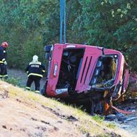 12 killed as Polish bus overturns in Hungary