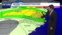 Scattered storms in North Carolina bring wind damage threats Monday | Hot 90s and heat illness risk
