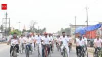 SSB, Bagaha Police organise cycle rally under ‘Fit India Movement’