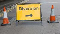 Bournes Village main road impassable following road traffic collision