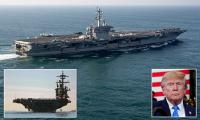 US ship forced to ABANDON last post in Pacific and race to relieve USS Abraham Lincoln in Middle East...as sailors aboard carrier describe nightmare conditions