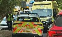 Man, 55, dies 'after being bitten by German Shepherd on footpath' - as police arrest its owner on suspicion of murder