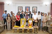 Governor, staff pay tributes to Vajpayee and La Ganesan