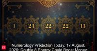 Numerology Prediction Today, 17 August, 2026: Double 8 Energy Could Boost Money, Career &amp; Success for These Birth Numbers