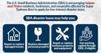 SBA opens disaster assistance to Saipan, Tinian after Bavi