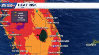 Heat advisory issued for Treasure Coast, Palm Beach, Okeechobee counties