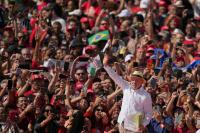 World Associated Press Brazil's Lula and Flávio Bolsonaro kick off their presidential campaigns