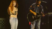 Watch Noah Kahan and Surprise Guest Chappell Roan Perform ‘California’ at Rose Bowl Stadium