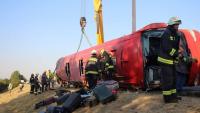 Driver in custody after bus in Hungary crashes into ditch, killing 12 and injuring at least 10