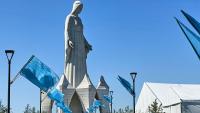 Europe's tallest statue of the Virgin Mary is inaugurated in a small Polish village An enormous statue of the Virgin Mary that is believed to be Europe's tallest was inaugurated on Saturday in a small Polish village, in the presence of legenda