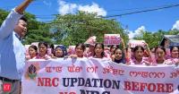 Student protesters stage protest, demand NRC before census in Manipur