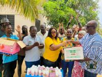 MCE Sandra Kpedor supports Whuti farmers affected by crop losses