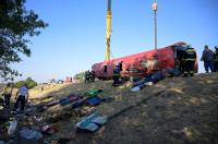 Horrific accident in Hungary: Bus full of passengers crashes into ditch; Many dead PHOTO