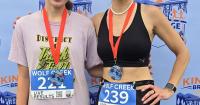 First women winners cross the finish line at Mount Jewett Swedish Festival runs