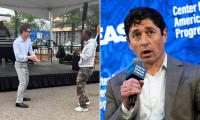 Minneapolis mayor is shamed for cringeworthy dancing at state fair... while violent crime rates explode in his city