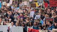 Australian school students strike against far right