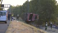 Sleeping driver kills 12 Polish pilgrims on M3 motorway