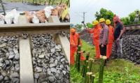 Train services on Baripada–Bangiriposi route suspended following track damage due to incessant rain