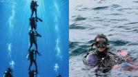 World’s largest underwater human pyramid; Kerala’s Jibin joins Guinness history