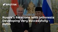 Russia-Indonesia Ties Successfully Thriving, Putin Emphasizes