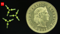 Swiss researchers built tiny drones powered by sound, using 40 kHz ultrasound and 3D-printed resonators to generate thrust