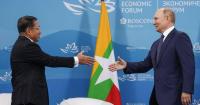 Myanmar's leader heads to Russia for talks with Putin