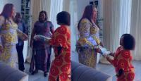 Video of Tanzanian gospel singer CHRISTINA SHUSHO kneeling before MAMA IDA ODINGA sparks reactions (WATCH)