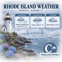 Rhode Island Weather for August 17, 2026