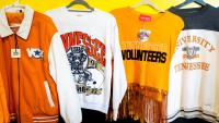 See vintage Tennessee Vols clothing items at Mood Ring Vintage, Contra