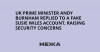 UK Prime Minister Andy Burnham Replied to a Fake Susie Wiles Account, Raising Security Concerns