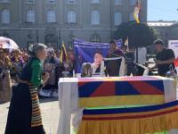 Over 200 Tibetans and Supporters Gather in Bern to Protest China’s Intensifying Assimilation Policies and Honour Lobga Rangzen