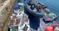 Galicia coastguards seize more than 260 kilos of illegal fish and shellfish in just one week