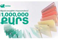 Acba Bank has issued over 1 million cards, solidifying its leadership in Armenia