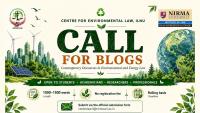 Centre For Environmental Law, Nirma University Invites Blogs On Contemporary Issues In Environmental & Energy Law